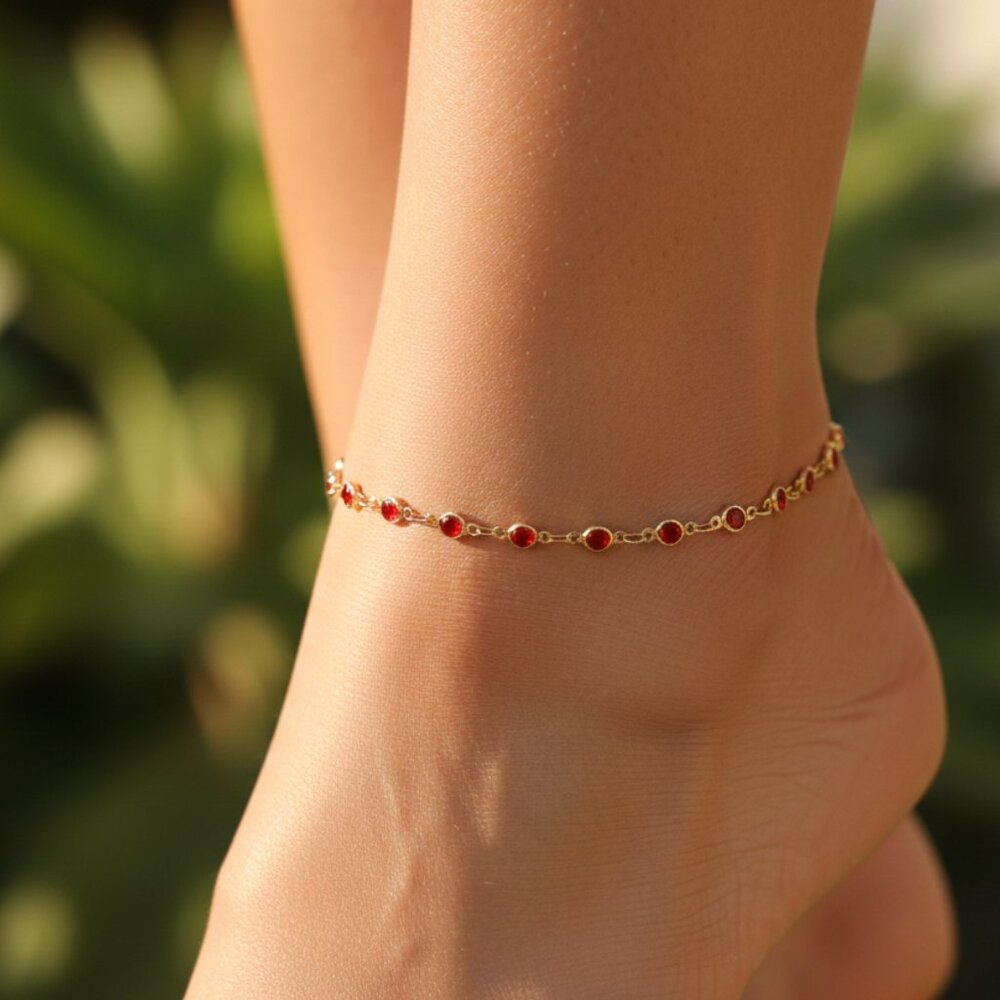 Dainty Anklet for Women – Elegant Everyday Jewelry & Perfect Gift | MLCRC2186